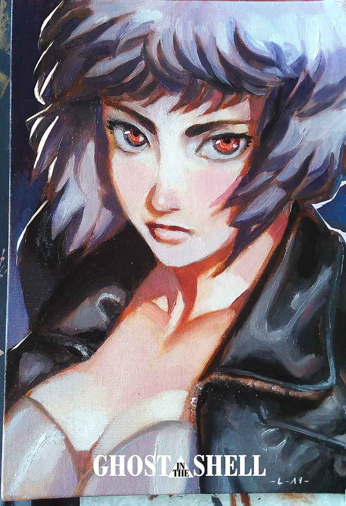 :ghost in the shell: fanart by lehuss