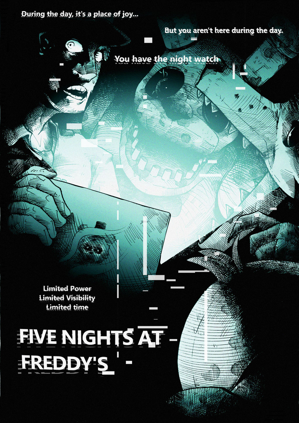 Five Nights at Freddy's Illustration, five nights at freddy's poster, png