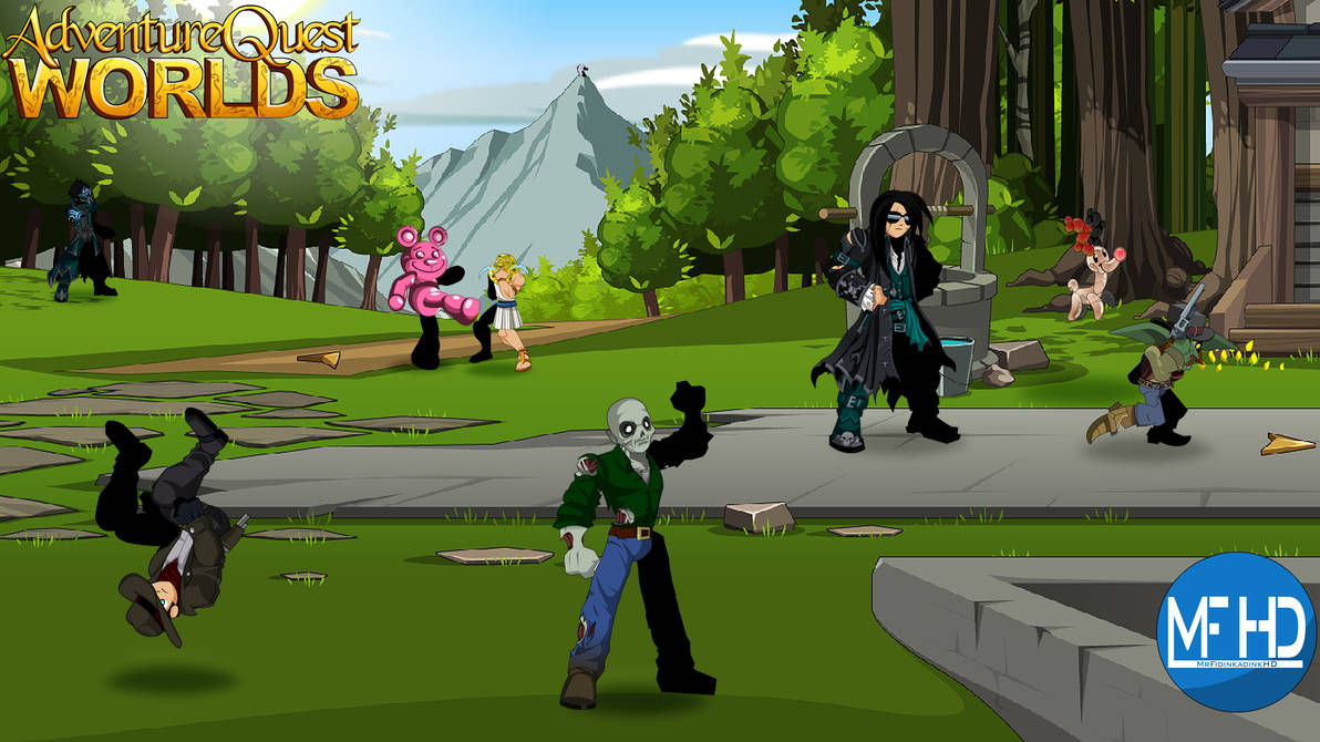 Adventure Quest Worlds Desktop Background by MrFidinkadinkHD on
