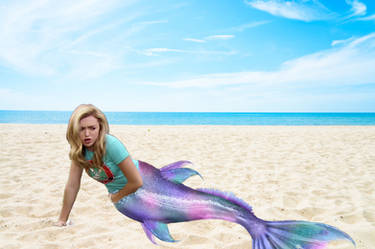 Peyton List as a mermaid.