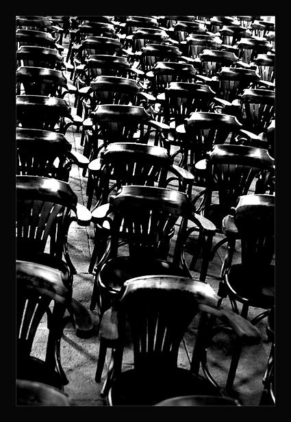 empty chairs...