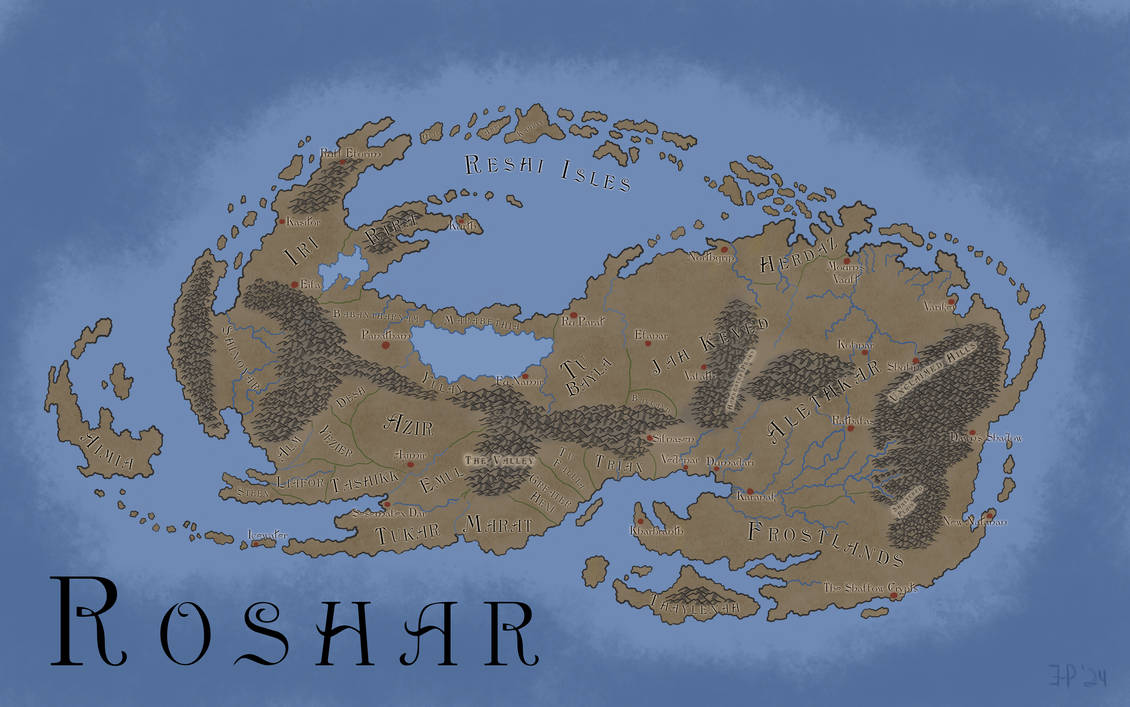 Roshar Map Spoilers Extended) Roshar ('Stormlight Archive') Replaces