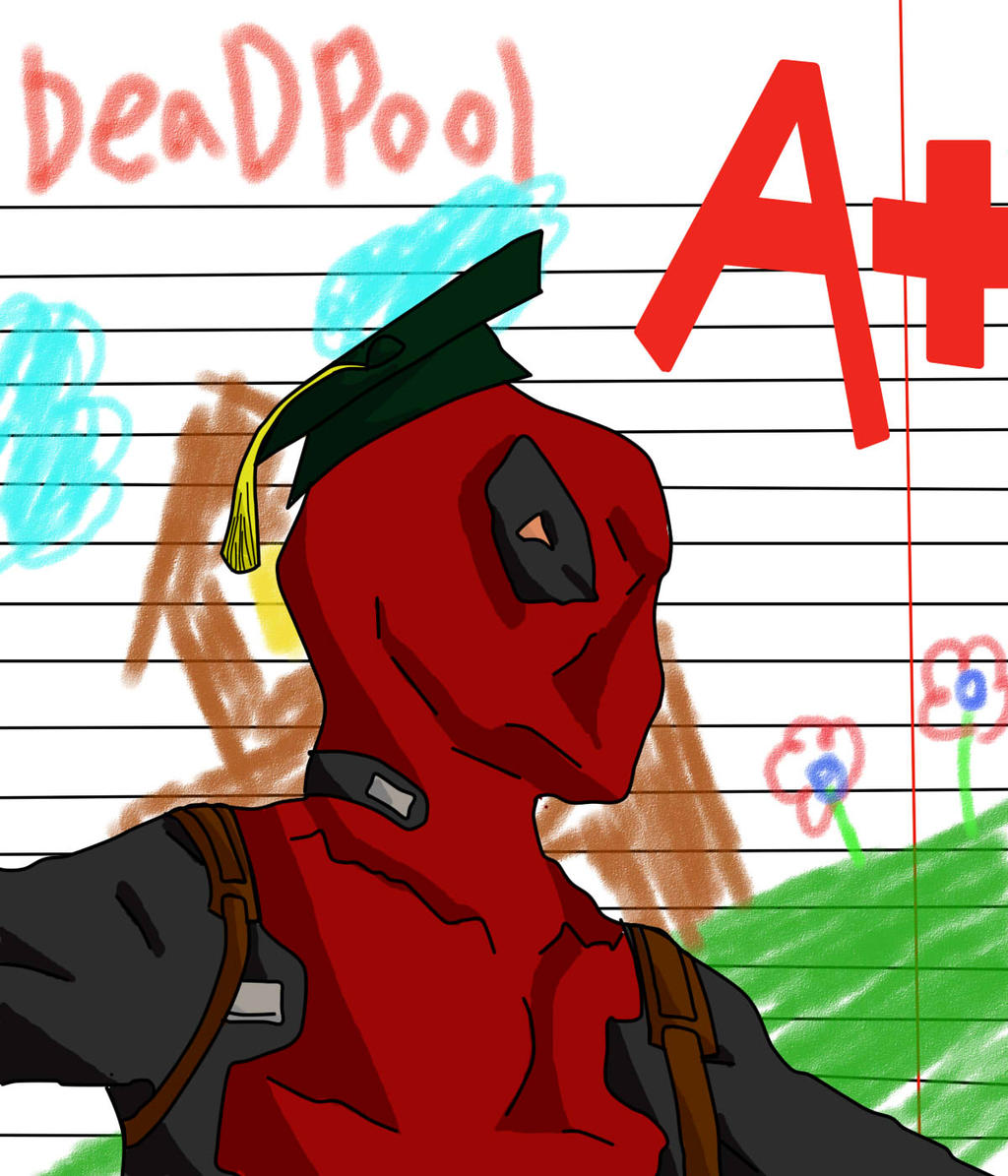 Deadpool Grad Cap Deadpool Grad by CaptainKapooya on DeviantArt