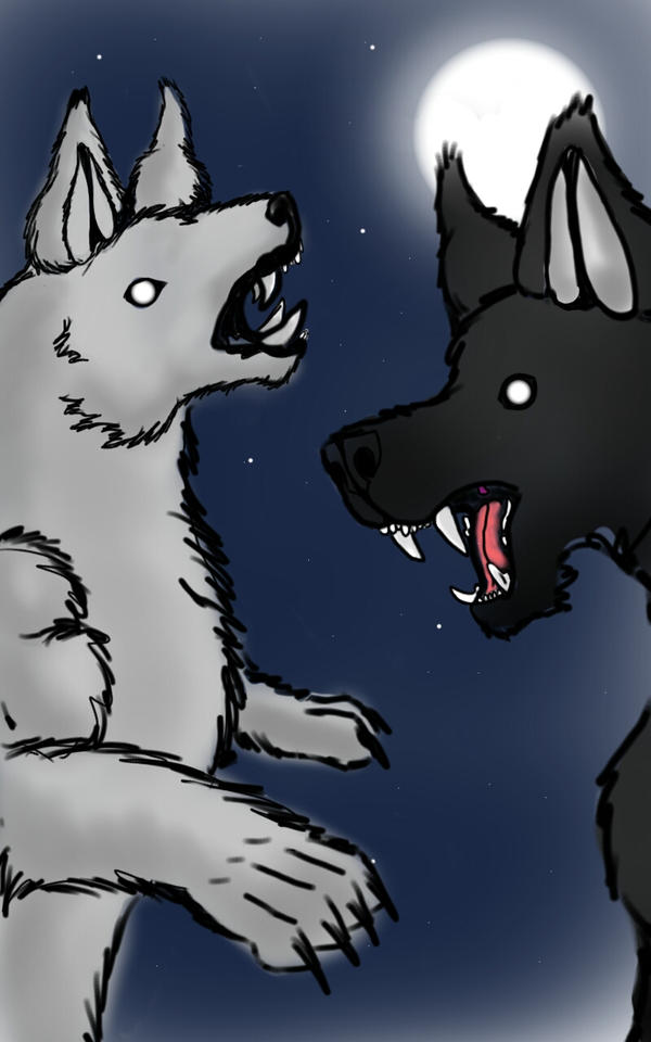 Warewolf Two Wolves 2 werewolves by LaughingJackal15 on DeviantArt