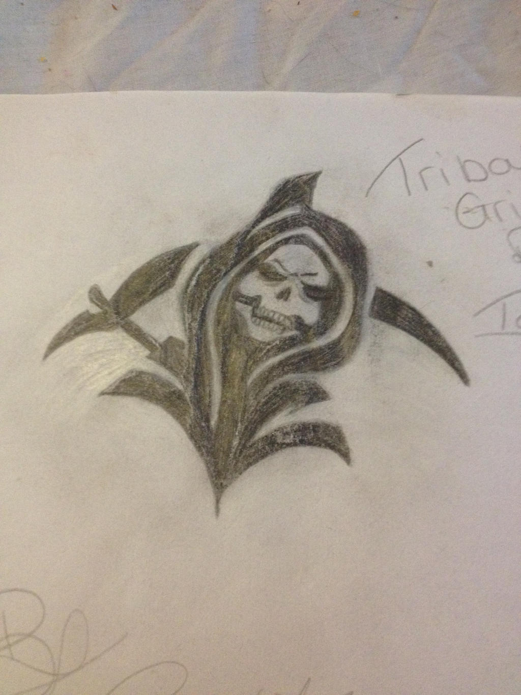Tribal Grim Reaper Tattoo by Cocoa261100 on DeviantArt