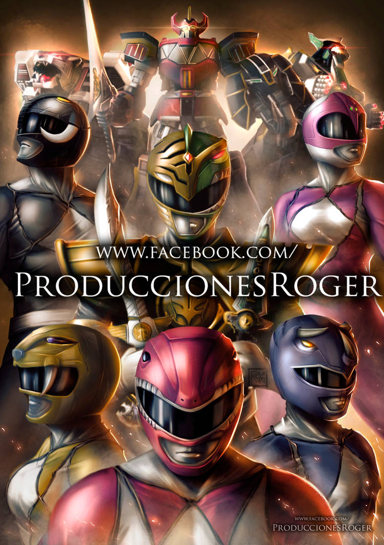 Mighty Morphin Power Rangers FanArt Tribute by RogerGoldstain