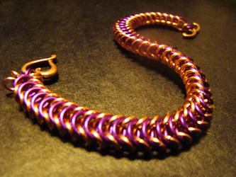 Violet Box Chain Bracelet