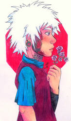 Killua with body piercing and tattoos