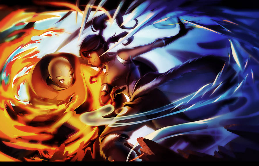 Legend of Korra vs. ATLA Aang by dou-hong