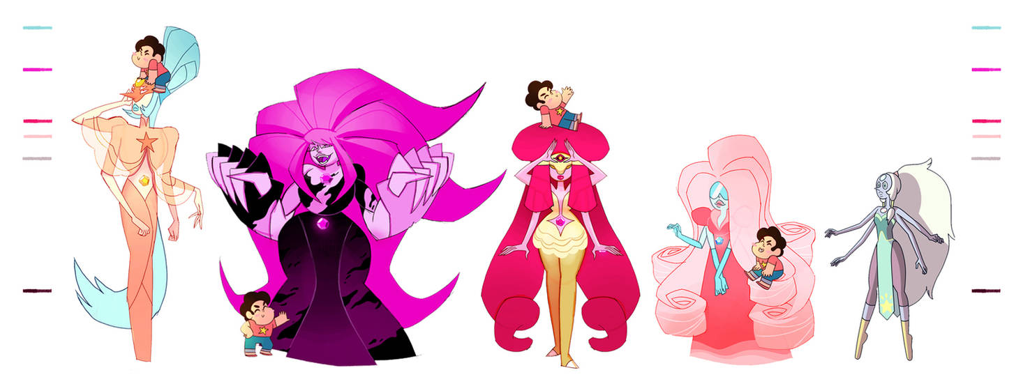 Steven Universe: Rose Fusions by dou-hong