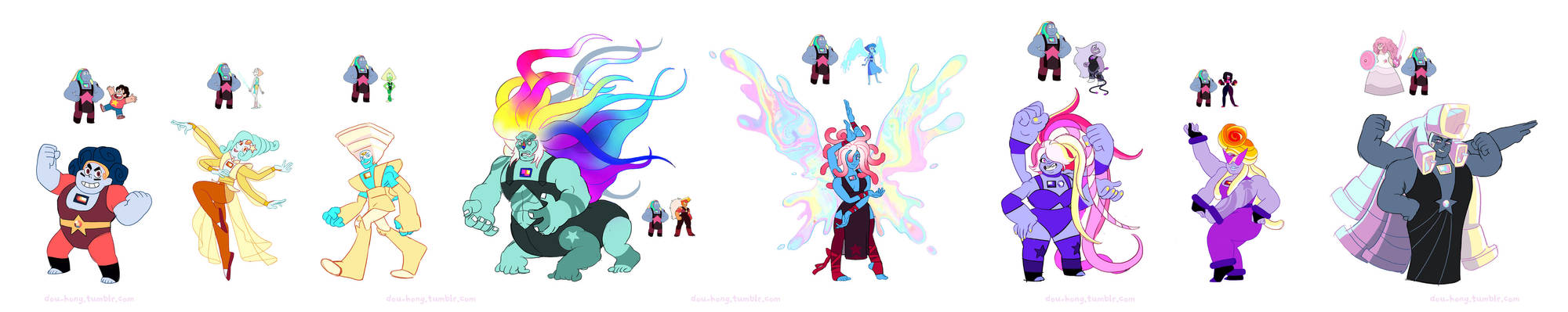 Steven Universe: Bismuth Fusions (added names)