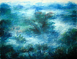 Landscape Study with Oil Pastel