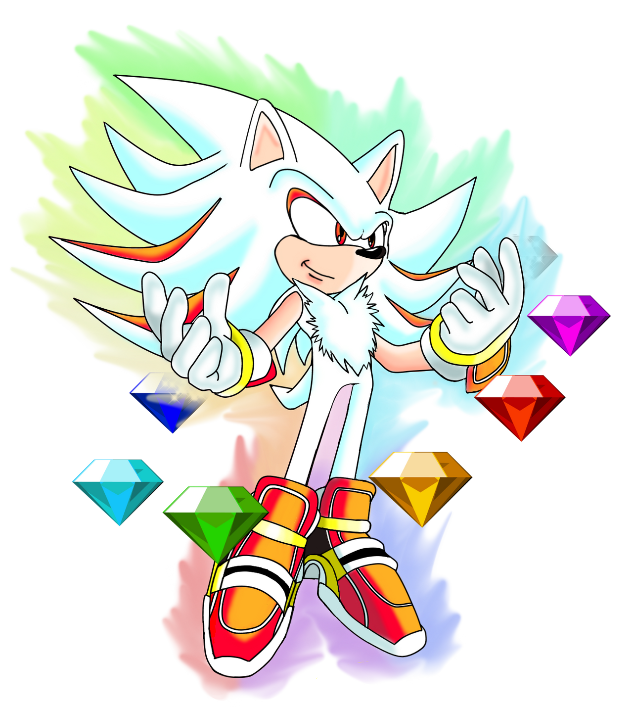 My version of Hyper Shadic The Hedgehog by bennet-wilson on DeviantArt