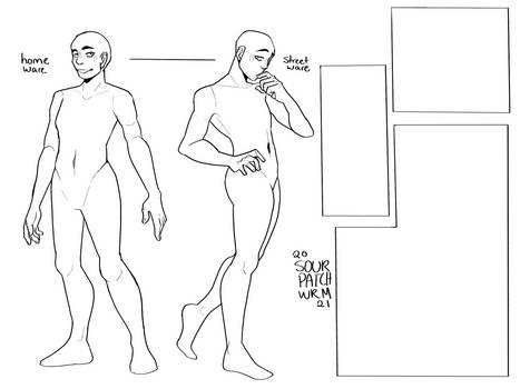 Male Human reference sheet base