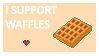 F2U : I Support Waffles by tasteofwaffle