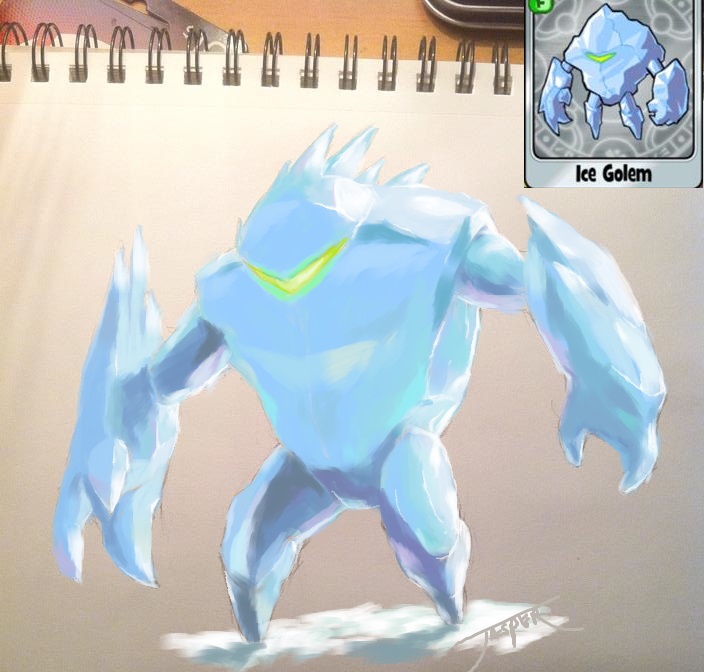 Little Alchemist : Ice Golem. by Artsylum on DeviantArt