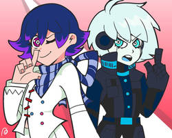 Panty and Stocking but Robot and Liar