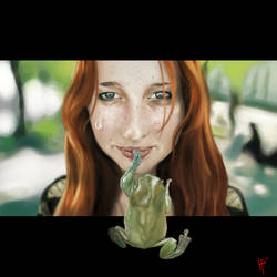 GIRL and FROG