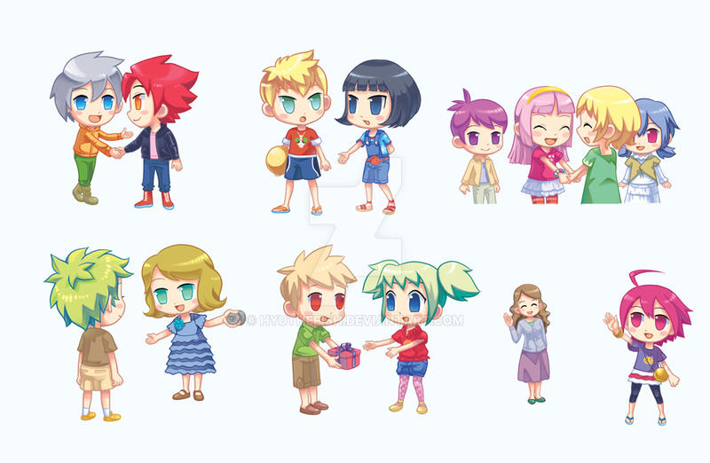 Some chibi artworks by hyuthefish on DeviantArt