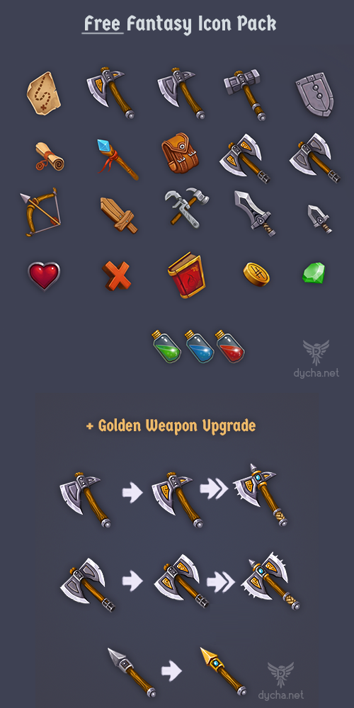 Fantasy Icon Pack by RareVenom on DeviantArt