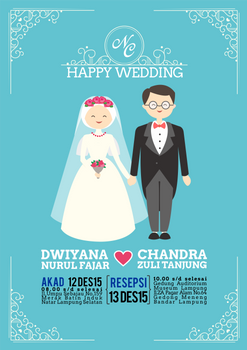 Nana Chandra Wedding Invitation Design