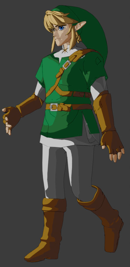 Deviantart Link Model Link 3D Model Attempt by VampiricRambo on DeviantArt