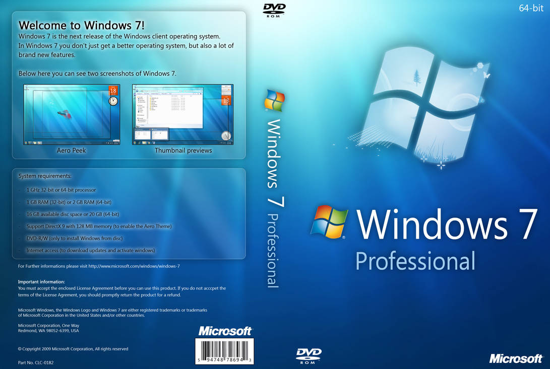 Windows 7 Professional X64 By Thebreakzus On Deviantart
