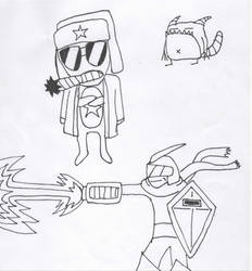 Fan Art SF Catscratch Megaman