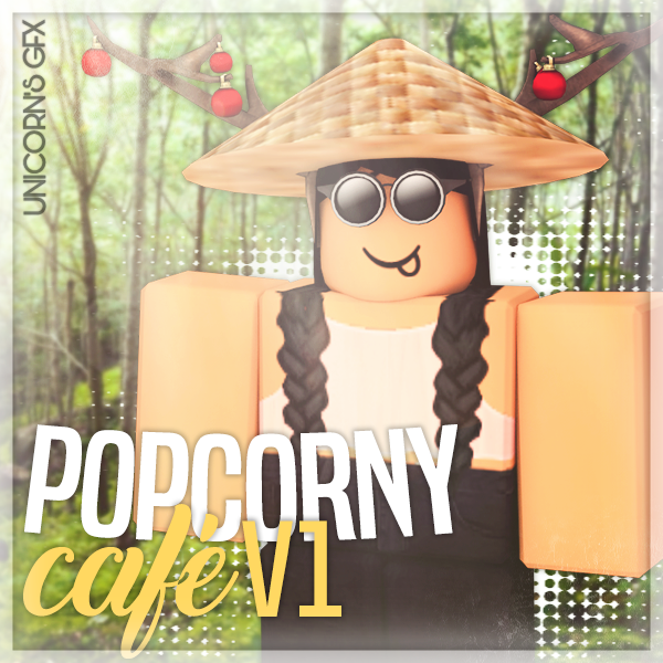 Gfx Popcorny Cafe Logo Requested By Unicorngfxroblox On - gfx popcorny cafe logo requested by unicorngfxroblox on