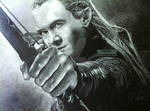 Legolas (Hobbit/Lord Of The Rings) - 2014 Drawing by Stevegillettart