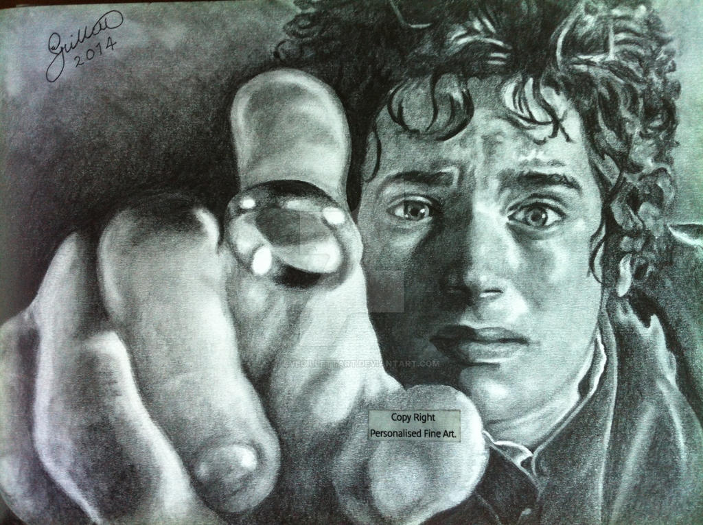 Frodo Handwriting Frodo Baggins (Lord Of The Rings) - 2014 - Drawing by Stevegillettart ...