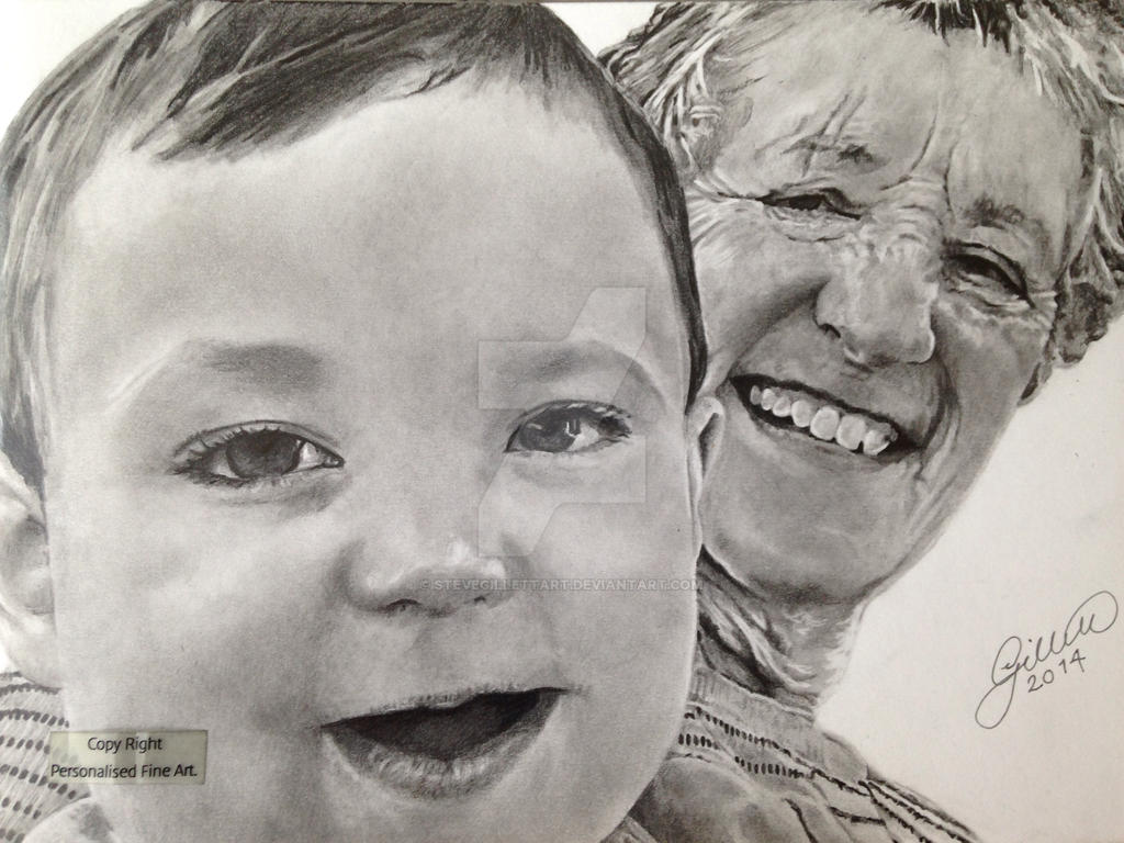 'Aaron and Nanny' - 2014 - (Drawing)