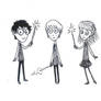 Harry, Ron, and Hermoine