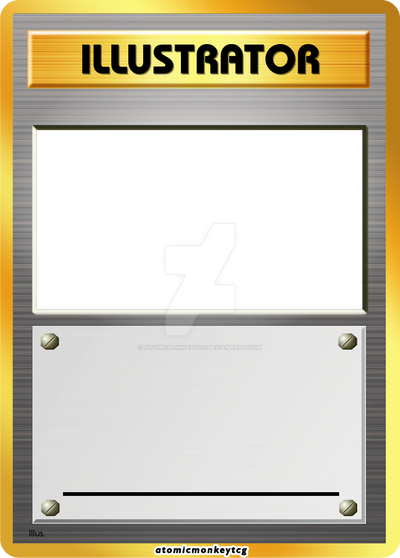 Illustrator Card Blank With Psd By Atomicmonkeytcg On Deviantart