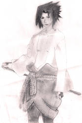 sasuke with sword