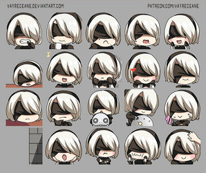 Nier: Automata - 2B Emojis