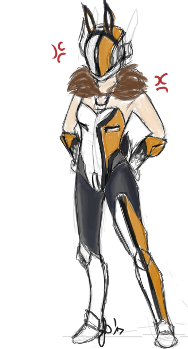 Bunny Shaxx Cosplay concept doodle