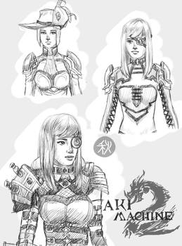 Aki Machine sketches (GW2)