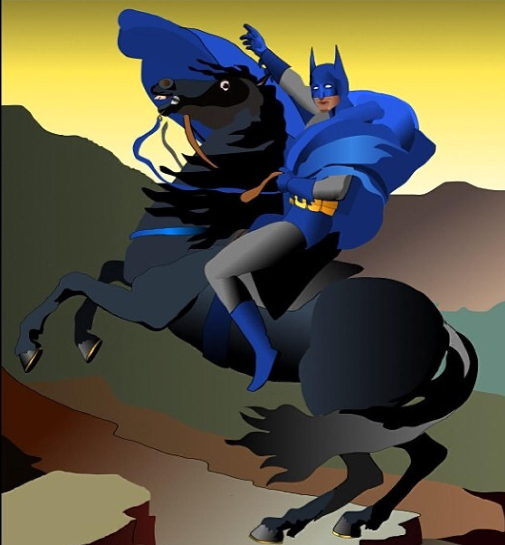 Batman The Rider Batman Rides by Shinobijim on DeviantArt