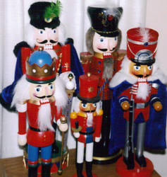 Nutcrackers Standing Attention