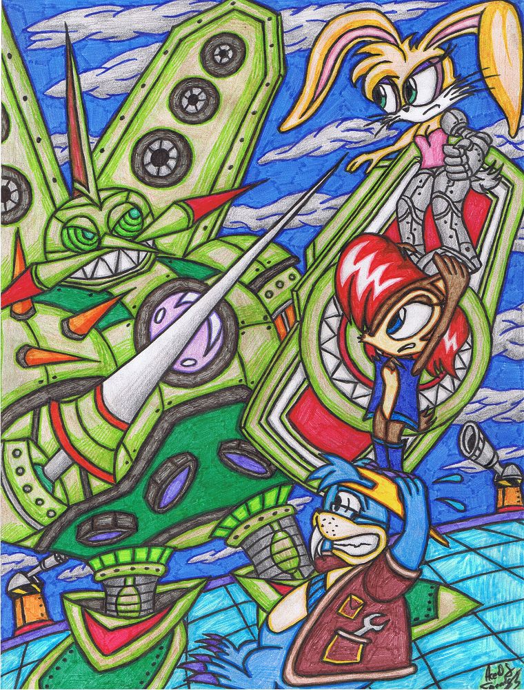 Sonic SatAM Heroes - Egg Emperor VS Team Acorn by AceOfSpeed94