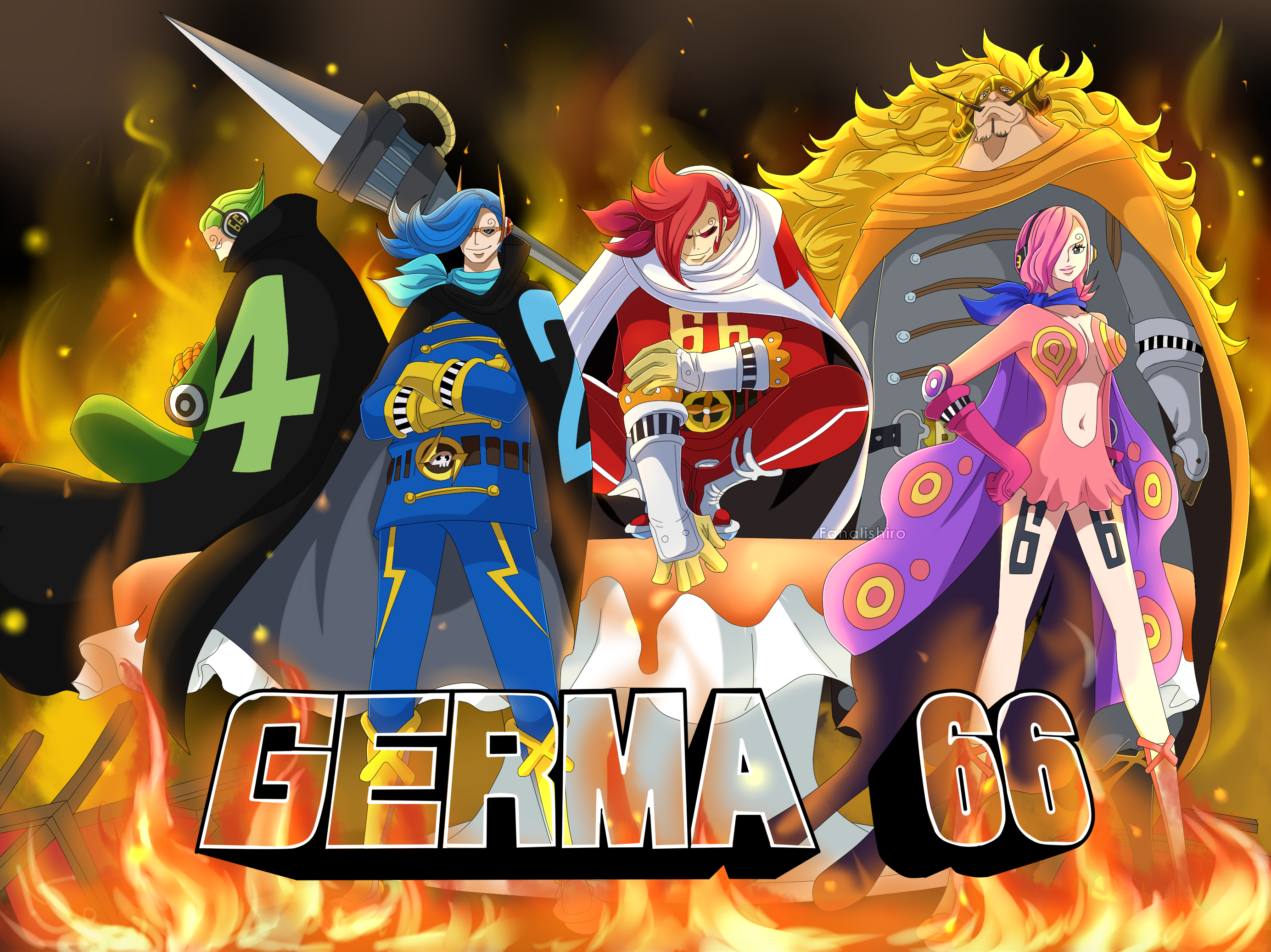 Germa 66 One Piece Ch 869 By Fanalishiro On Deviantart