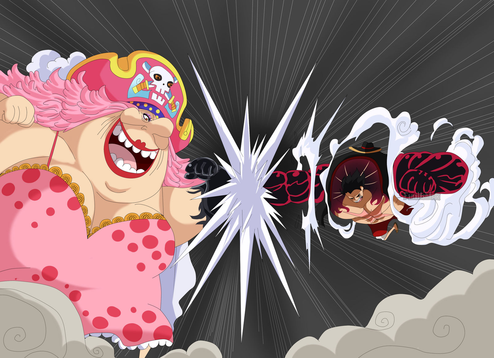 Luffy Vs Big Mom One Piece Ch 871 By Fanalishiro On Deviantart