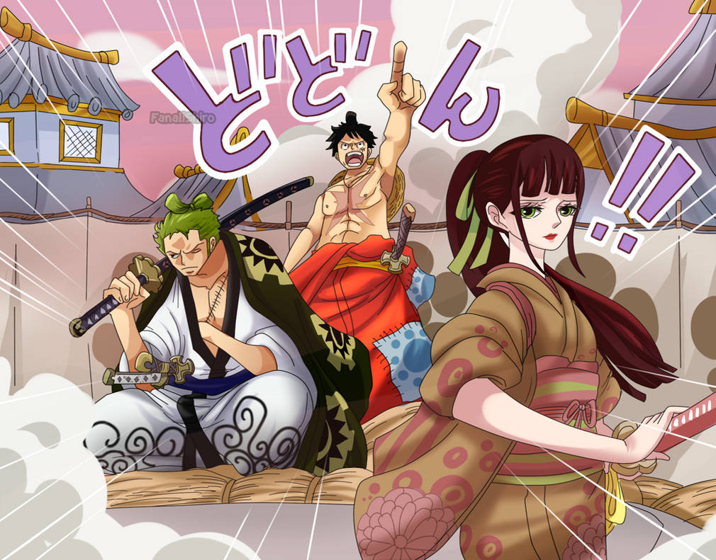 Luffy Zoro And O Kiku One Piece Ch 916 By Fanalishiro On Deviantart Luffy Zoro And O Kiku One Piece Ch 916 By Fanalishiro On Deviantart