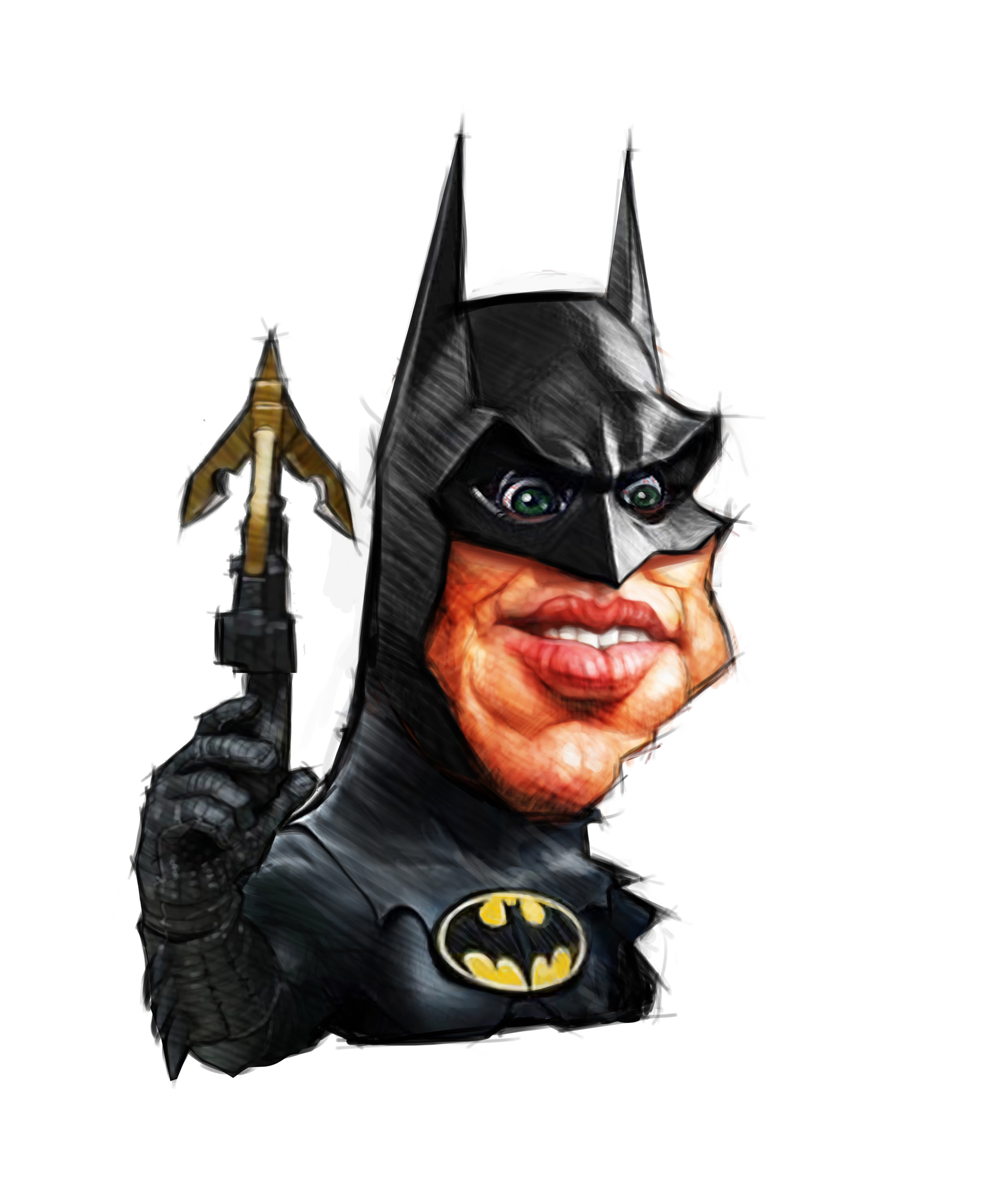 Caricatura do Batman by jeanmanara on DeviantArt