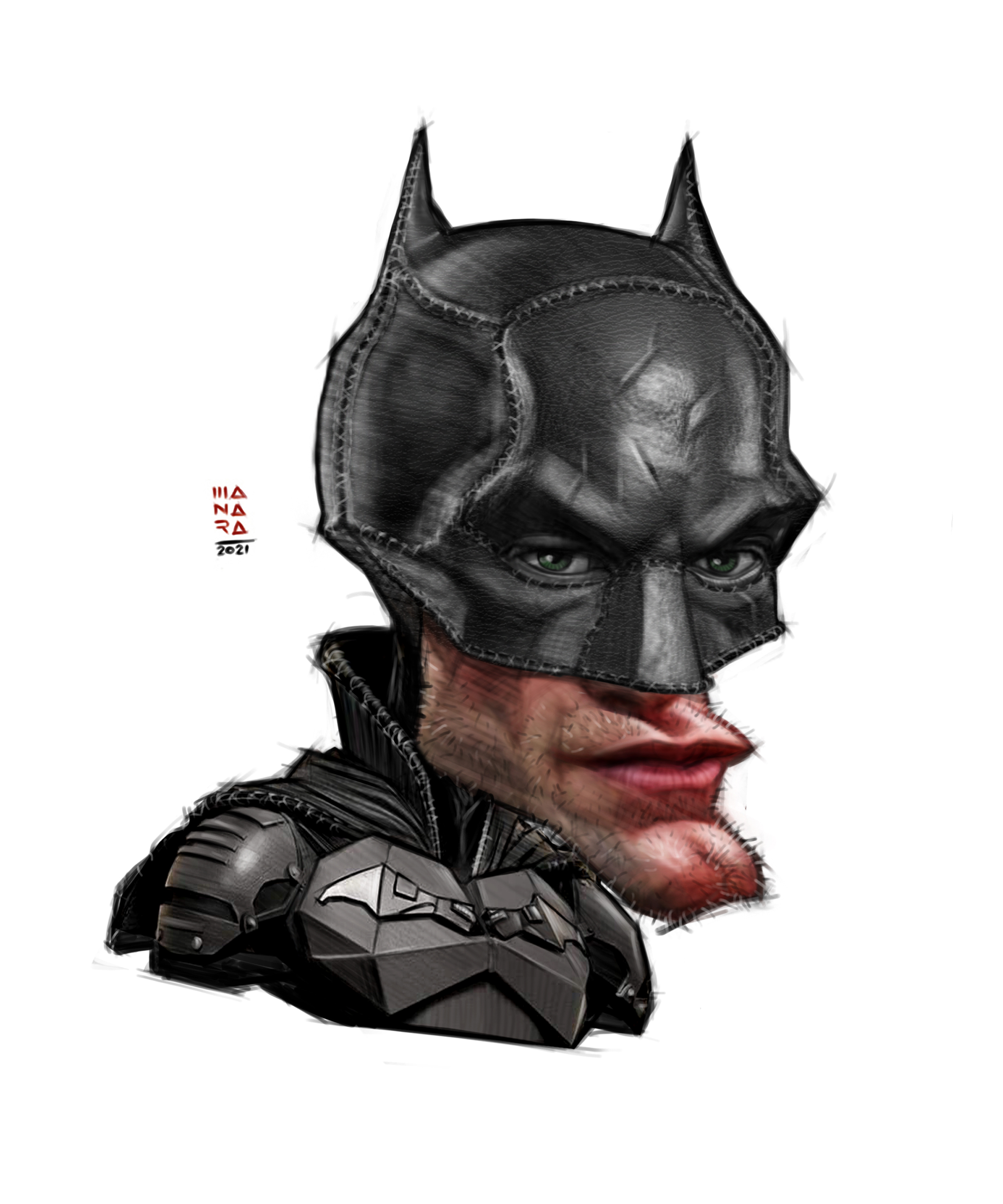 Caricatura do Batman by jeanmanara on DeviantArt
