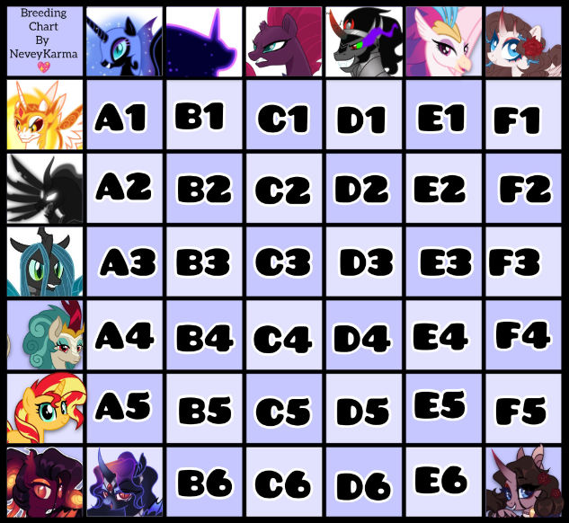MLP Grid 2 ~ Open by NeveyKarma on DeviantArt