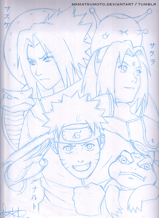 DRAWING, NARUTO, SASUKE, SAKURA