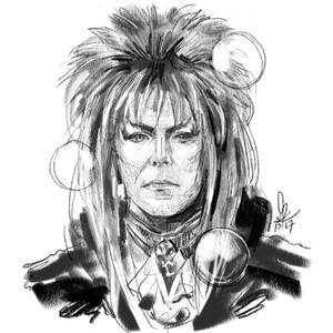 Bowie Goblin King Sketch