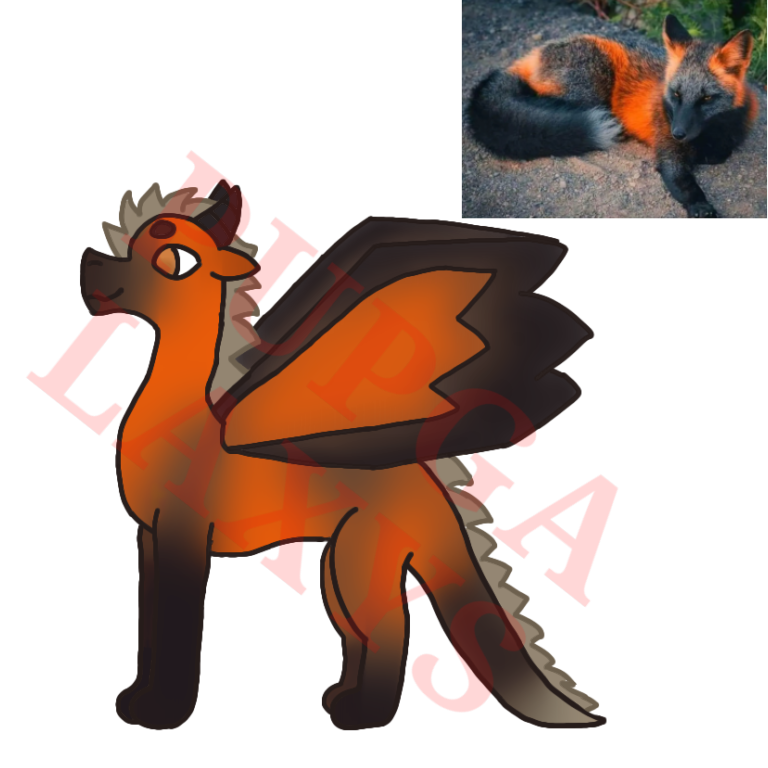 Fox Dragon Deviantart Cross fox inspired dragon ota (closed) by Pupgalaxy2 on DeviantArt